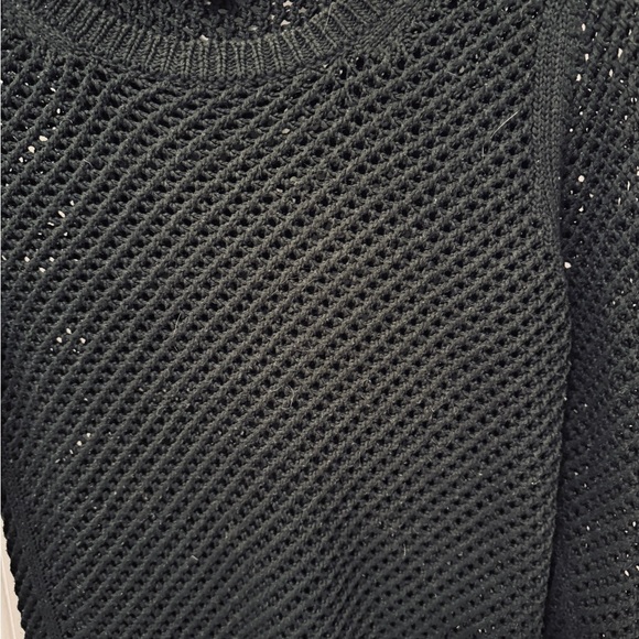 Ann Taylor Black Mesh Knit Sweater. Women’s Small. - Picture 9 of 11